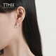 TTMIX cross platinum earrings pt950 fashionable simple platinum earrings for men and women 3.0-3.2g