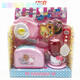 Pink Rabbit Play House Toy Series Princess Juego de refrigerador Cocina Lavadora Caja registradora Regalo para niñas Douyin Yiyan 17081 Tostada