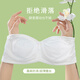 Sugar Grain Large Size Strapless Underwear for Women with Large Breasts, Ultra-Thin Tube Top, Non-Slip Gathering, Anti-sagging Invisible Bra, Milk Coffee Color, Non-Slip - (Contains Silicone Strips) L (80E)