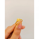 Yujingji Fat Donglai same style high luxury 18K gold four-leaf clover ring gold color super flash honeycomb crushed ice women's plated crushed ice four-leaf clover ring opening adjustable