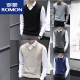 Romon Fashion Urban Men's Listed Vest Vest Owumn и зимний свитер без рукавов.