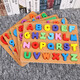 Zhongchong Kindernummer Mutter Erkennung früh Bildung Handschützer Spielzeug Aufklärungsblockblocks 26 Englische Buchstaben Kinderpuzzle Kognitive Board-F18