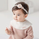 
Midur Korean baby girl hairband baby girl headband headband flower 100-day hair accessories one year old hairband princess infant braised door pink (May flower hairband)