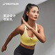 迪卡侬运动内衣女防震前拉链可调节防下垂聚拢背心高强度文胸 烟灰色 M