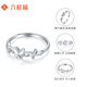 Liuguifu Jewelry Platinum Ring Women's PT950 Butterfly Platinum Ring for Girlfriend Live Mouth Adjustable Birthday Gift 1.65g