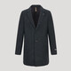 HazZYS Men's Clothing New Woolen Coat Jacket Commuter Wool Knit Coat Men's ABSZH0ADH22 Dark Gray DE M (170/92A 46)