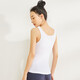 Yi Ershuang [100% pure cotton] Women's vest ribbed base shirt slim sleeveless cotton T-shirt short-sleeved top