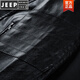 Jeep Spirit HaINing Lederjacke Herren Lederjacke Herren Frühling und Herbst Winter Neuer Trend Motorrad Kleidung Trendy Top Männer 9923 [Brewer Red] Dünn 3xl