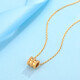 Zokai small waist pendant yellow 18K gold necklace simple versatile necklace birthday gift D06864