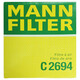 曼牌（MANNFILTER）C2694空气滤芯空气格适用日产蓝鸟2.0L/阳光2.0L