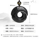 Shi Chuan Baishi natural black gold obsidian pendant men's fortune-turning six-character mantra transfer bead necklace boy's birthday gift