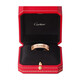 Cartier ring Cartier CDE series wedding ring for men and women, 4 mm wide B4098000 18K rose gold 61