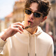 Mr. Bu Bu’s thin base sweatshirt for men casual hooded men’s inner top 2025 new product KT15763 Zipper pocket-Yami Apricot XL (180)