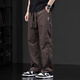 Chaotianshi summer high-end ice silk casual pants for men 2025 new thin loose sports straight-drying pants breathable men's style gray 2XL [160-180Jin [Jin equals 0.5 kg]]