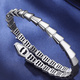 Kaibaolou pt950 platinum bracelet for men and women, platinum bracelet for couples, snake bone oval snake-shaped opening snap button closed custom-made 36g plain style #52