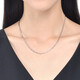 Chow Sang Sang Pt950 platinum necklace, versatile platinum necklace, plain chain clavicle chain for women, price 35566N, 40 cm - 8.67 g (including labor cost 620 yuan)