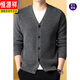 
Hengyuanxiang light luxury high-end men's clothing, middle-aged men's sweater cardigan, dad wears a sweater, thickened warmth, thick wool jacket, earthy and versatile new product, dark gray 8607 styles, thickened, thick wool 165/S (suitable for 95-115Jin [Jin equals 0.5 kg])