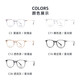 Gafas Slowa Marco para hombres y mujeres, templos de luz, marco para miopía lentes de luz anti-blue SC719-C11 Color transparente [lentes de luz anti-azul gratis]