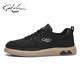 Satchi Casual Shoes Herrenschuhe 2025 Sommer Neue atmungsaktive Sportbrettschuhe trendy vielseitige Business Canvas Schuhe Herrenschuhe Schwarz 41 [Lederschuhgröße]