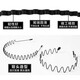 QUEENS JEWELRY men's hair hoops, trendy men's outing invisible sports headbands, boys' back hair, face wash hairpins, versatile Internet celebrity hair bundles 1# thickened wavy hair hoops