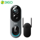 360 Video Türklingel 6Pro 5-Megapixel-Überwachung Smart Doorbell Elektronischer Kamelfisch Augentokla-Kamel-WLAN Mobile Remote-Videoanruf Standard 64G Karten + Kartenleser [neues Produkt] Video Türklingel 6pro (Panorama Ansicht)
