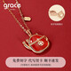 Grace Girl Diamond Lucky Cat Necklace for Women, Light Luxury, High-level Birth Year Gift for Girlfriend and Wife, Practical and Heartfelt Birthday Gift, Diamond Lucky Cat Necklace, Love Rose Gift Box