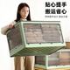 Winterret Storage Box Home Folding Wardrobe Clothes and Quilts Storage Artifact Plastic Transparent Storage Box Toy Organizing Box Five-Side Doors - Ruozhu Green Extra Large 60*42*33.5cm
