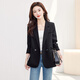 Silk Cypress House Slit Suit 2025 Autumn New Women's Failable y exitoso Traje informal Slim Blazer