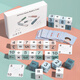 Jeu de mathématiques à 24 points Puzzle de réflexion Puzzle Toue numérique Blocs de construction Rubik's Cube Addition, soustraction, multiplication et division Teaching M Children's Board Game Bask Battle Model 28 Blocaux de construction + 68 CARTES DE QUESTIONS