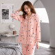 CLOLV Kiss Pajamas Spring et automne au printemps et à l'automne NOUVEAU CORTON PURT LEVANTS DES VENDRE À LA MANDE À LONGE MATHRE CARDIGAN CONFORTS COFFTERA