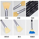 
Monet (Monet) 15618 Boar Bristle Fan Pen Fishtail Brush Hard Brush Gouache Water Acrylic Oil Brush Single Set Wall Painting Brush Schedule Pen 3#1