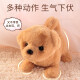 Lejier Children's Electric Plush Toy Dog Simulation Pet Dog Electric Toy Dog Golden Retriever Birthday Gift