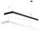 Lepptoy strip lamp office chandelier rectangular modern simple personality creative office building shopping mall engineering lighting 1.2X6.5 black neutral light 4000K