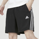阿迪达斯 （adidas） 裤子男 2025夏季新款运动裤时尚潮流裤子快干透气短裤男 IC1484/快干/三条纹 均码 M