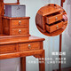 Tiger Master mahogany furniture Burmese rosewood (scientific name: Big Fruit Rosewood) bedroom solid wood dressing table combination dressing table Chinese style dressing table dressing table with stools