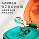 Bebetripppsu Aprendizaje de la taza de paja bebé Copa de pato Copa de agua para niños 6 meses Bebé de pato Bebé Copa en casa PPSU 240 ml Muqing Powder Straw Cup [correa de givea + tubo grueso]