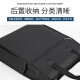 品佳LH-6627手提会议袋 立体加宽资料袋 竖款大容量 带水杯兜 资料定制印字文件袋 简约大气 黑色丨尺寸：300*360*130MM