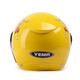 Yema (YEMA) 3C certified 207S children's helmet for boys and girls, summer lightweight electric vehicle half helmet, motorcycle helmet, one size fits all, yellow holiday Fuma with transparent long mirror