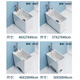 Washing mop pool household bathroom floor basin mop pool narrow and long small balcony mop trough ceramic floor-to-ceiling pool AM27 one-button console sent to the wall faucet