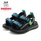 Babu Dou Children's Shoes Boys Sandals Summer Little Boys Boys' Children's Shoes 105542037 Black/Lake Bottom Green 28