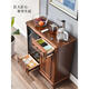 OUOETY solid wood tea bar machine European sideboard household European tea bar machine household European high-end living room integrated cabinet with disinfection 9902 European ice warm