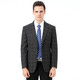 Classic Car (LAOYECHE) High-end Casual Suit Men's Middle-aged Wool Single-Wool Jacket Middle-aged and Elderly Brand Single-Piece Business Suit Plaid Top 2120 Models - Dark Gray 165/84A