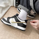 
Nike (NIKE) women's shoes 2025 new summer Dunk Low low top lightweight sneakers fashionable breathable casual shoes DH9764-001 black and white red panda gold and silver hook 36.5