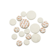 Shanbei 17-Tey Treble B-Drop Klarinette Matte Musikinstrumententeilung Schwarzrohrmatten Klarinette Schallloch-Pad-Röhrchen Schall Hole Pad Pad