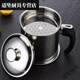 Tuojin Oil Leaking Net Kettle Stainless Steel Household Oil Storage Tank with Strainer with Cover Kitchen Lard Residue Drainage Filter Thickening.Pip 1.3L
