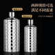 Heqing 304 stainless steel portable wine bottle, portable wine bottle, outdoor wine set, wine glass, large capacity liquor bottle, thickened, bare body, small size, capacity about 1Jin, Jin equals 0.5kg, 500ml
