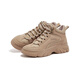 Camel (Camel) Suele grueso botas de martin casuales para zapatos para mujeres Sombrosas espesas con calzado alto para la altura de la mujer botas de mejora L24A283649 Caki 38