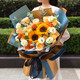Huawang Flower Express Flower Gift Sunflower Bouquet Birthday Gifts for Elders, Leaders and Colleagues Same-day delivery within the same city Pepsi Shunyi Sunflower Champagne Korean Style Bouquet | DS934