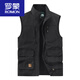 Romon Vest Men's New 2025 Spring и осень-лето много кармана-жилетки.