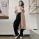 美洋（MEIYANG）复古白色内搭打底修身弹力针织短款背心女时尚休闲显瘦纯色上衣女 白色 M